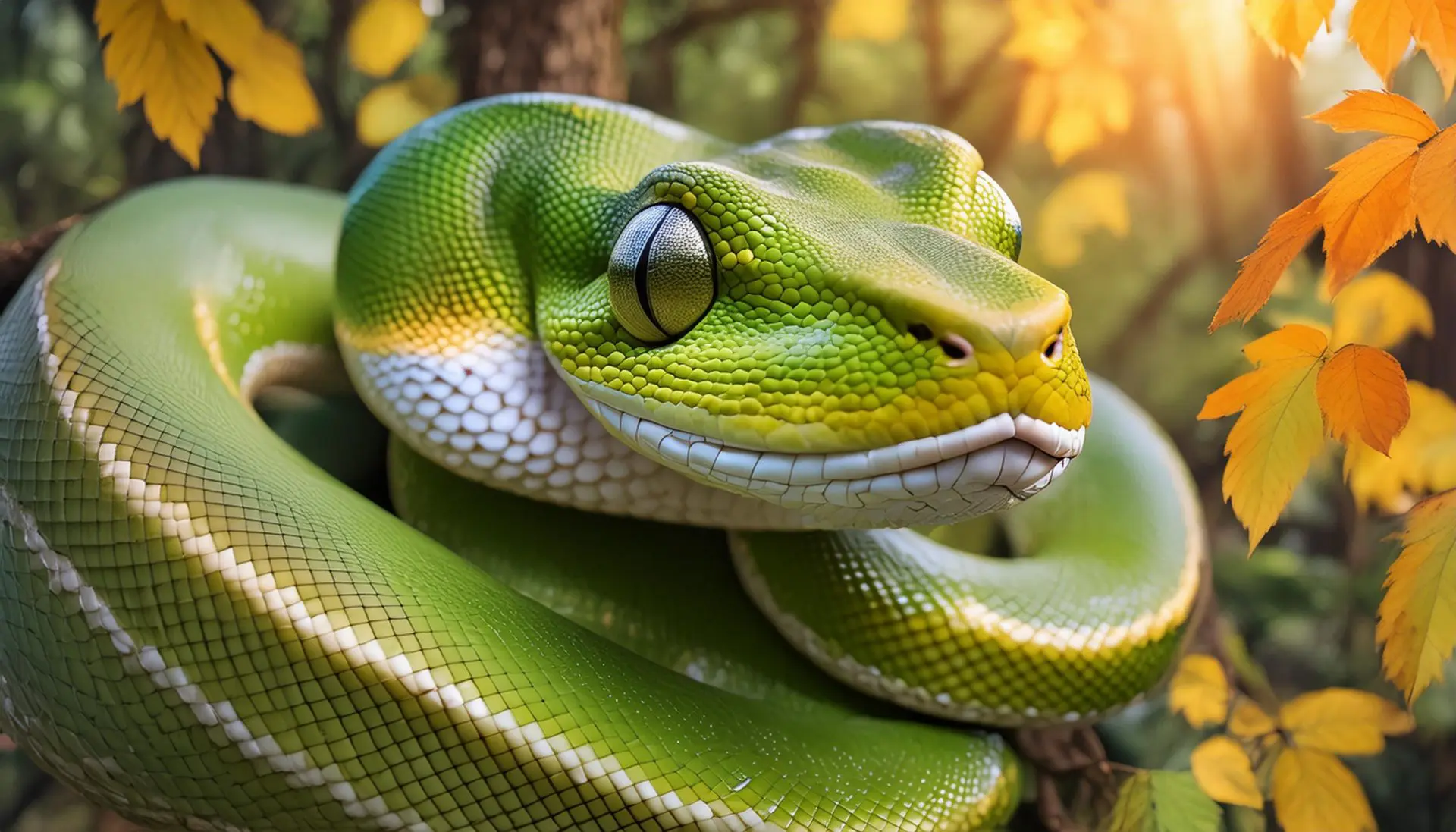 鮮やかな緑と知性】グリーンパイソンのテラリウム飼育を成功させる秘訣