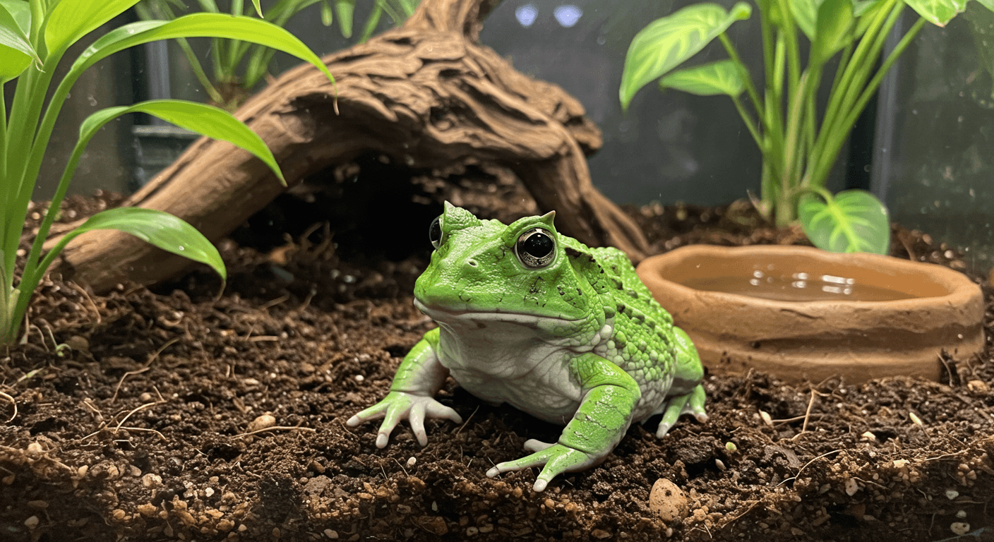 クランウェルツノガエルの飼育セット完全ガイド：必要なアイテムから環境設定まで