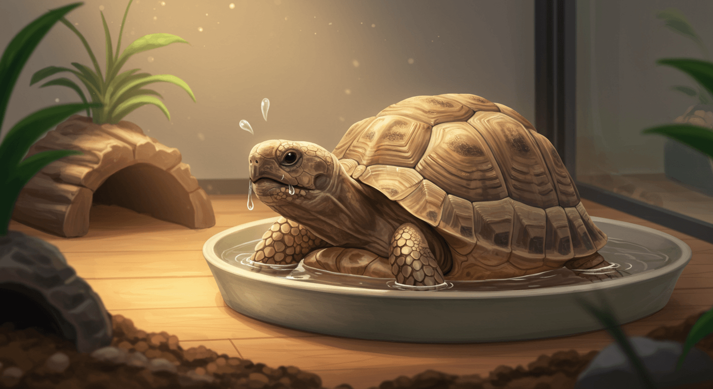 ギリシャリクガメのくしゃみ対策と鼻水の原因・予防方法