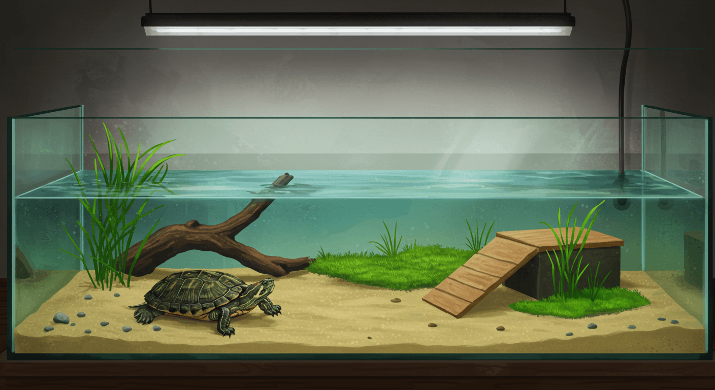 クサガメ ケージの選び方とおすすめサイズ｜自作・大型水槽も徹底解説