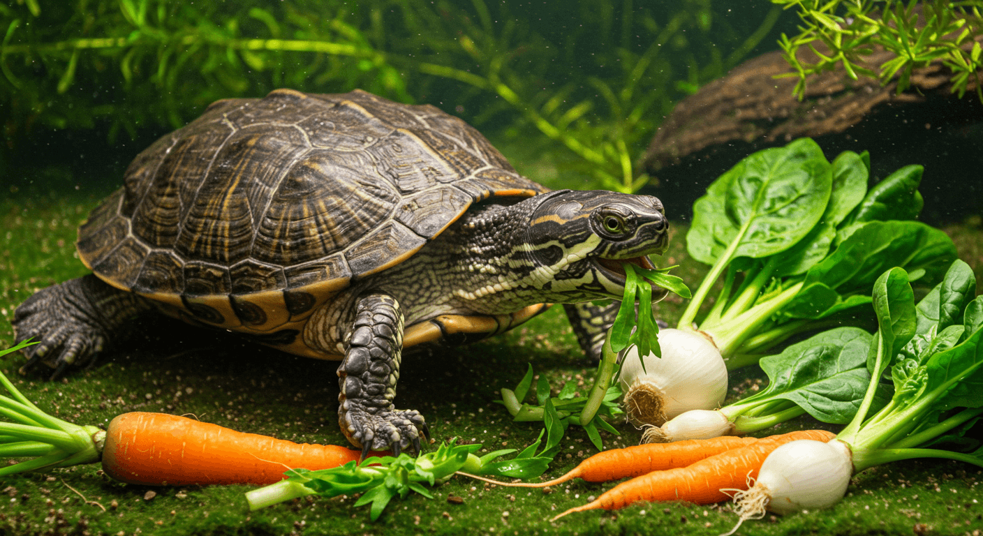 クサガメに与える野菜の選び方｜食べる・食べない理由と安全な餌ガイド
