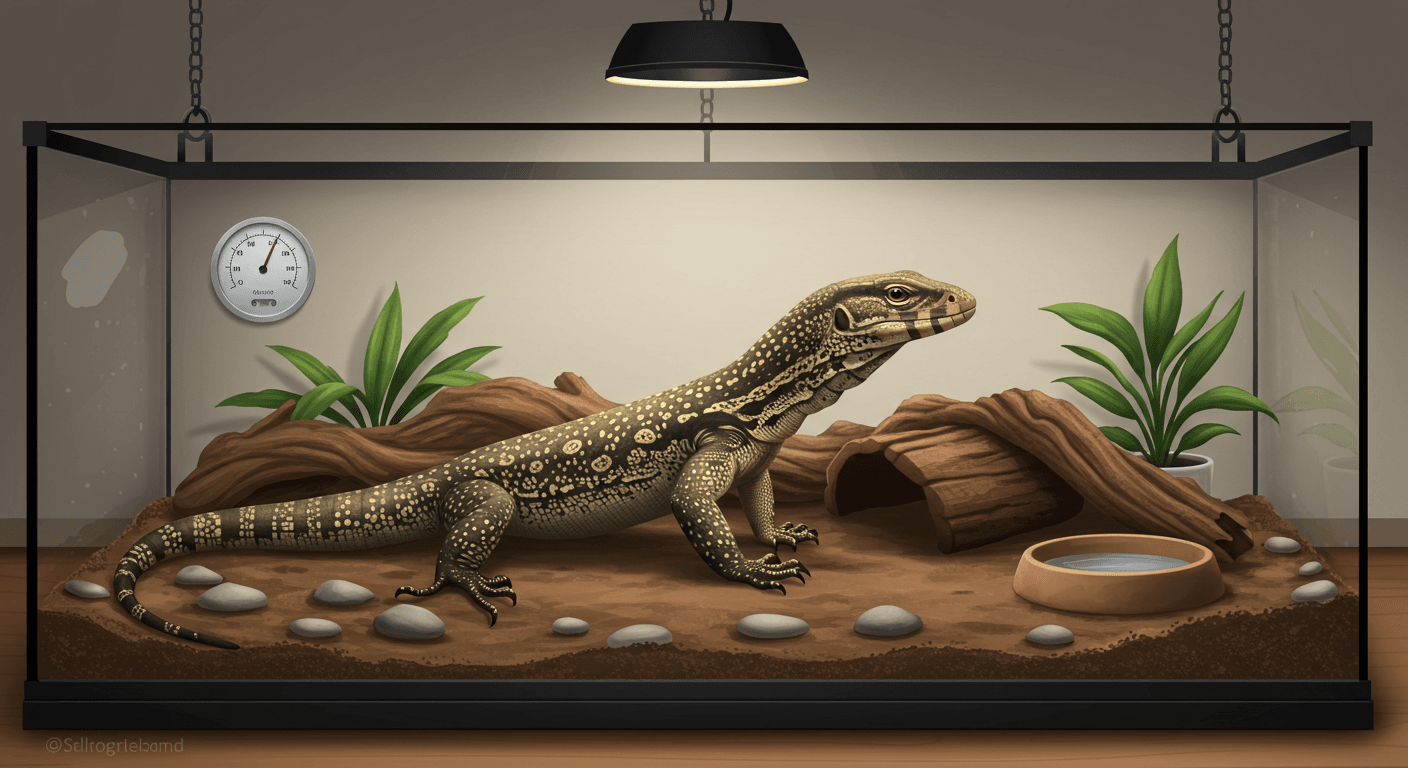 サバンナモニターの湿度管理ガイド｜健康維持と飼育トラブル回避のポイント