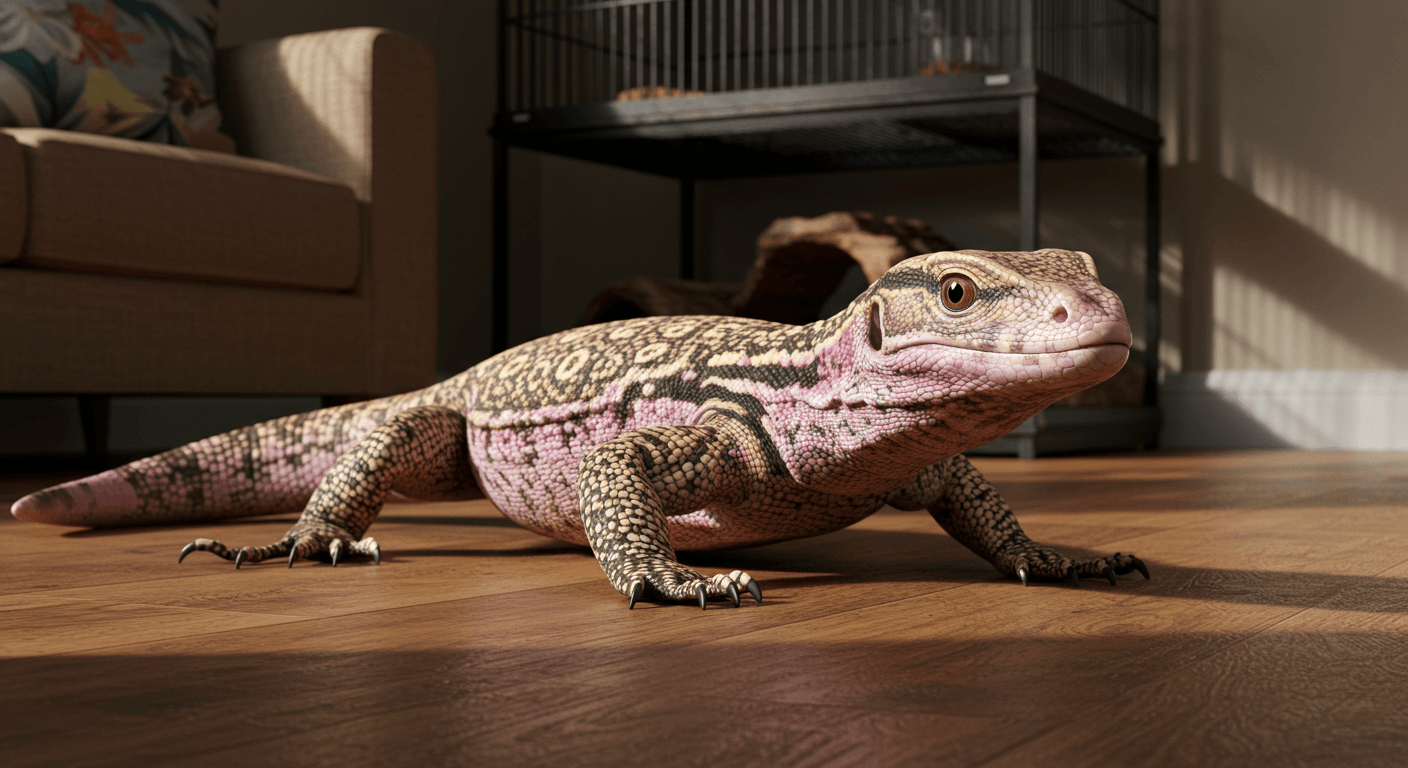 サバンナモニターが逃げた！安全に捕まえる方法と飼育時の注意点