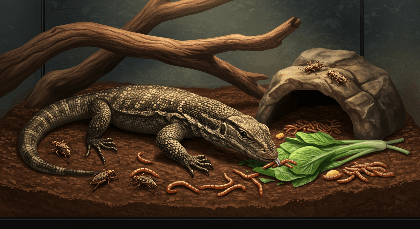 サバンナ モニター 餌 食べ ない時の原因と対策｜ぐったり・拒食の理由から餌の頻度・おすすめまで