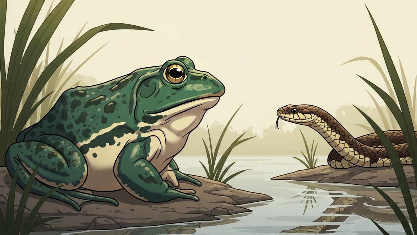 アフリカウシガエル ヘビの関係と天敵から学ぶ生態の秘密