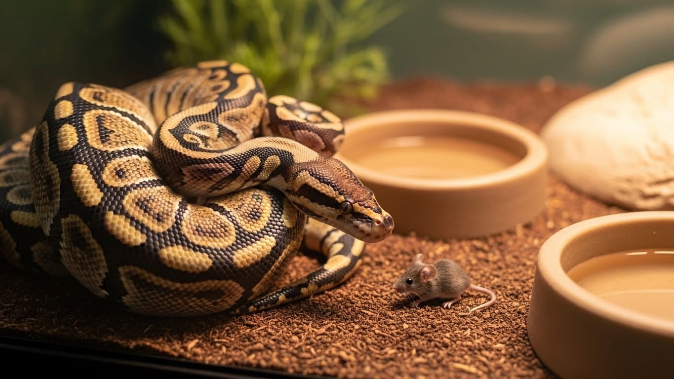 ボール パイソン ネズミ｜給餌の基本からラット切り替え・餌を食べない時の対処法まで